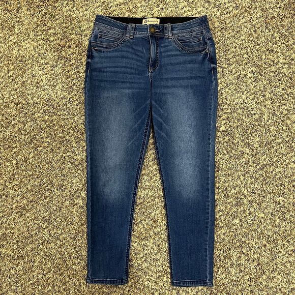 Democracy Ab Solution Mid Rise Freedom Ankle Skimmer Skinny Jeans size 12 - Picture 2 of 6